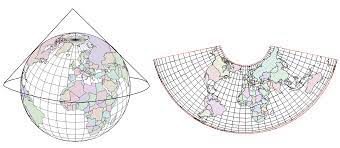<p>Conical Map Projection</p>