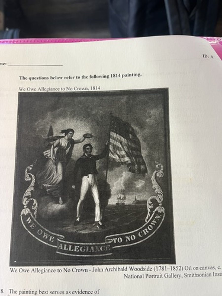 <p>the sentiments expressed in the painting best reflect which of the following antebellum era historical developments</p>