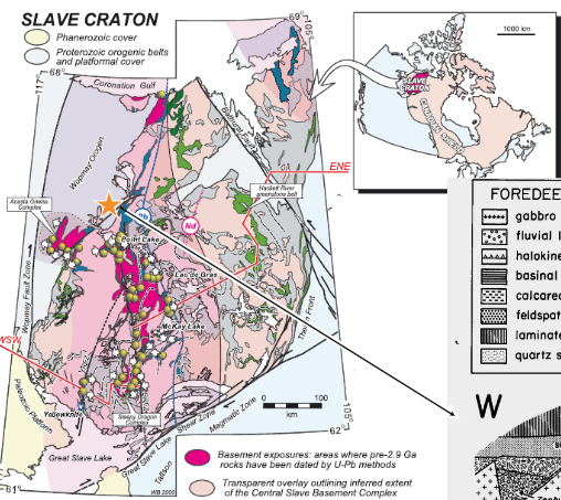 <p>western Slave craton</p>