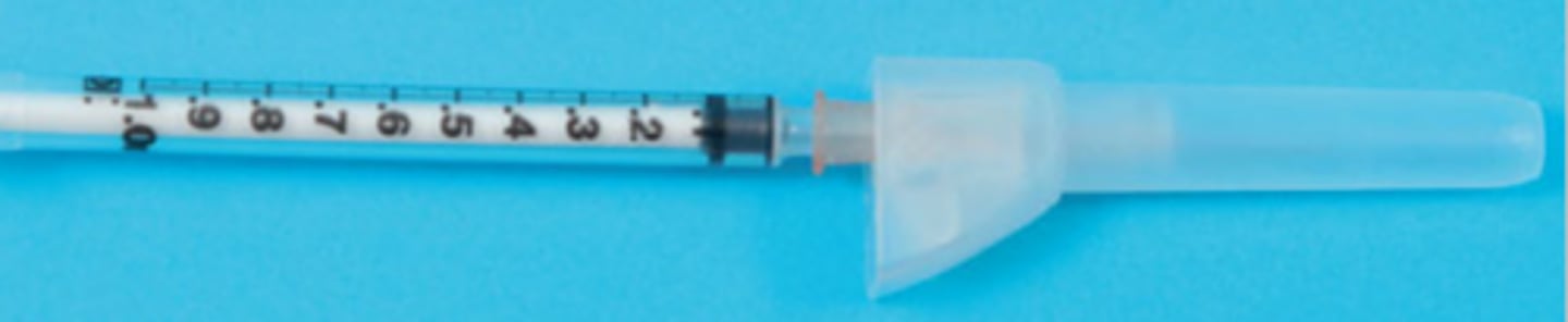 <p>1mL Tuberculin syringe</p>