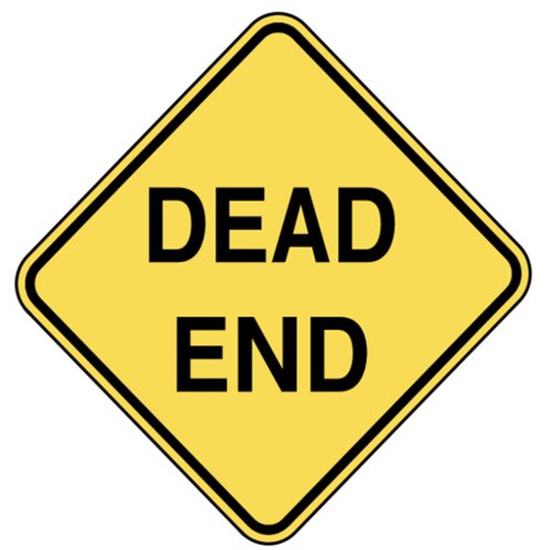 <p>road ends</p>