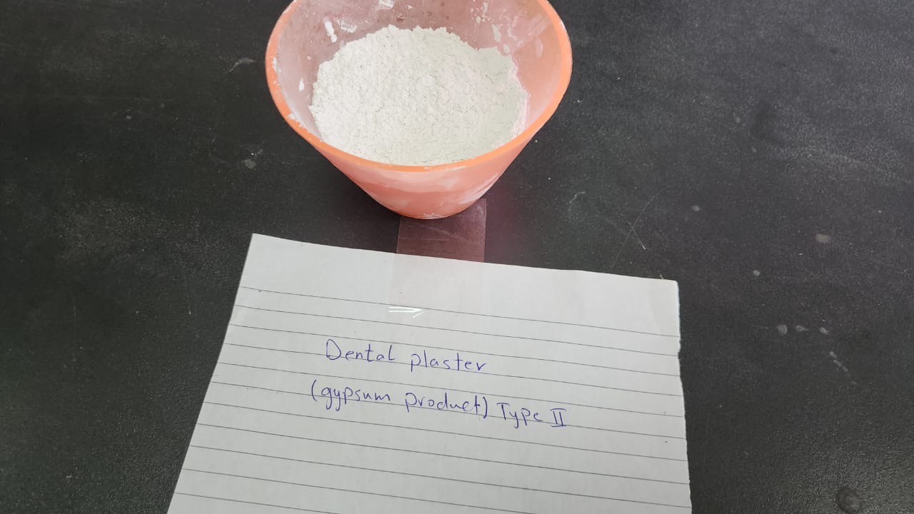 <p>Dental plaster type 2 (gypsum product )</p>