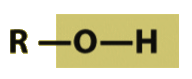 -OH
They are found in Steroids, Alcohol, Carbohydrates and some amino acids.

Consists of a hydrogen atom bonded to an oxygen atom, which in turn is bonded to the carbon, called alcohols (-OH)