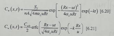 <p>Which of these equations is for instantaneous release</p>