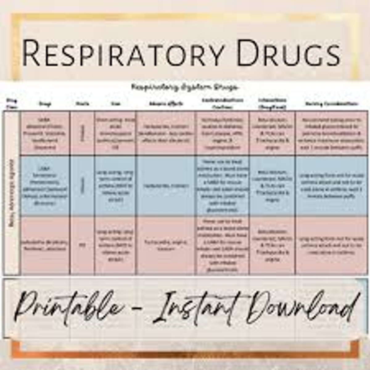 <p>antihistamines</p><p>decongestants</p><p>antitussives</p><p>expectorants</p><p>bronchodilators</p><p>2 multiple choice options</p>