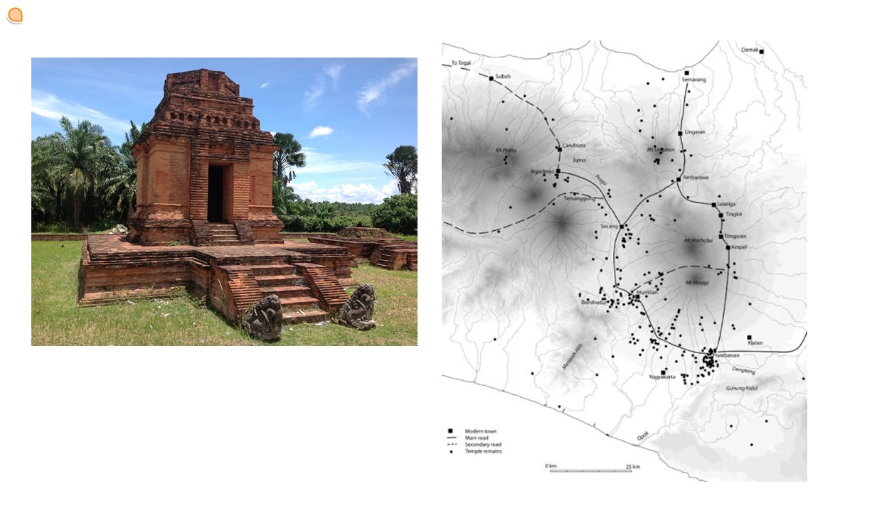 <ul><li><p>example of sacred landscape </p><ul><li><p>free standing objects in the landscape </p></li><li><p>square geometries </p></li><li><p>articulation not in the perimeter but in the additions </p></li></ul></li><li><p>comparable to the shore temple </p><ul><li><p>Garbhagriha and inner sanctum evolved to just be a garbhagriha with extra walls around it </p></li></ul></li></ul>