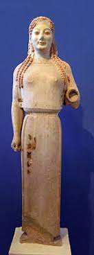 from the Acropolis, Athens, Greece
ca. 530 BCE. 
Marble