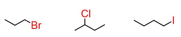 <p>prefix: o</p><p>can contain F, Cl, Br, I</p>