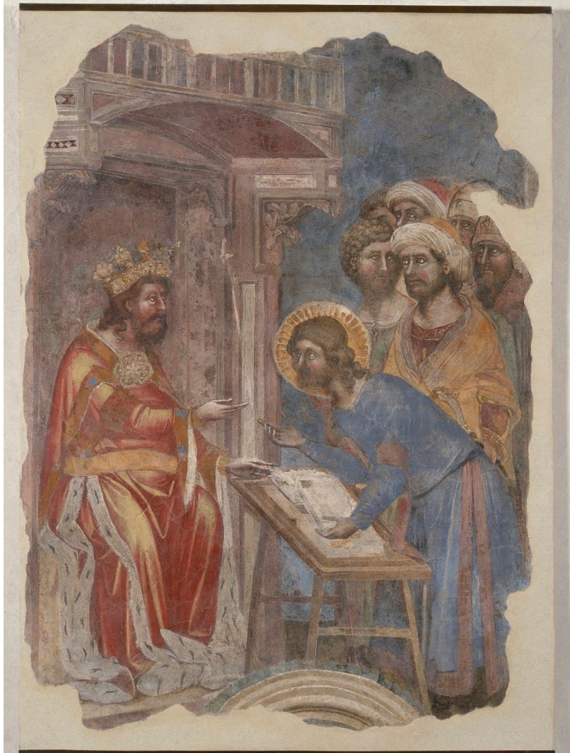 <p>Joseph Interpreting the Dreams of the Pharaoh - Palatine Chapel of the Da Carrara</p>