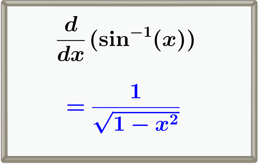 <p>dy/dx sin<sup>-1</sup>(x) =</p>