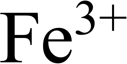 Fe ^ ( 3+ ) 