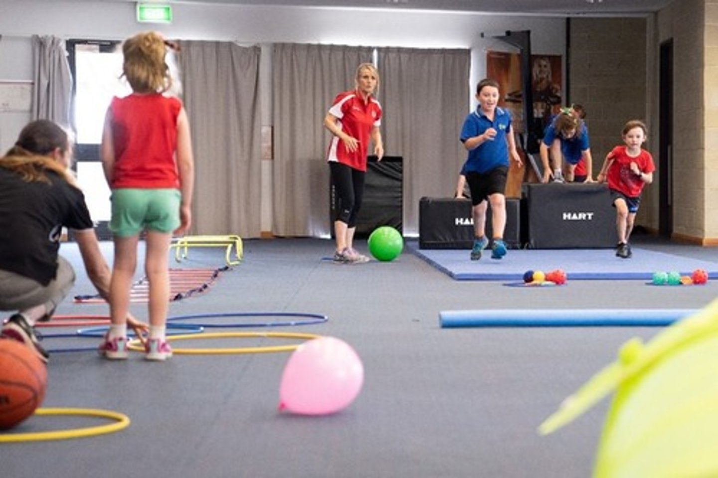 <p>Walking and running, jumping and hopping, skipping and galloping, crawling and climbing.</p>