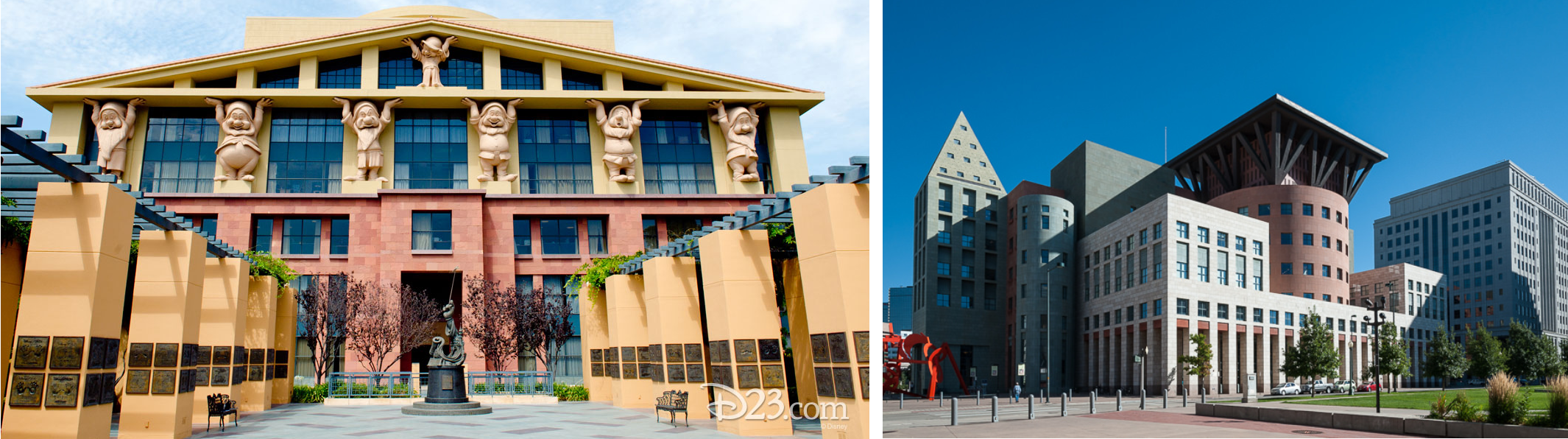 <ul><li><p><strong>Team Disney HQ, California</strong></p></li><li><p><strong>Denver Public Library</strong></p></li></ul><p></p>