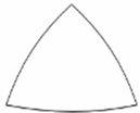 <ul><li><p>A triangle with the sum of its internal angles being <strong>more than 180 degrees</strong>.</p></li><li><p>Similar triangles of these types are also congruent.</p></li></ul><p></p>