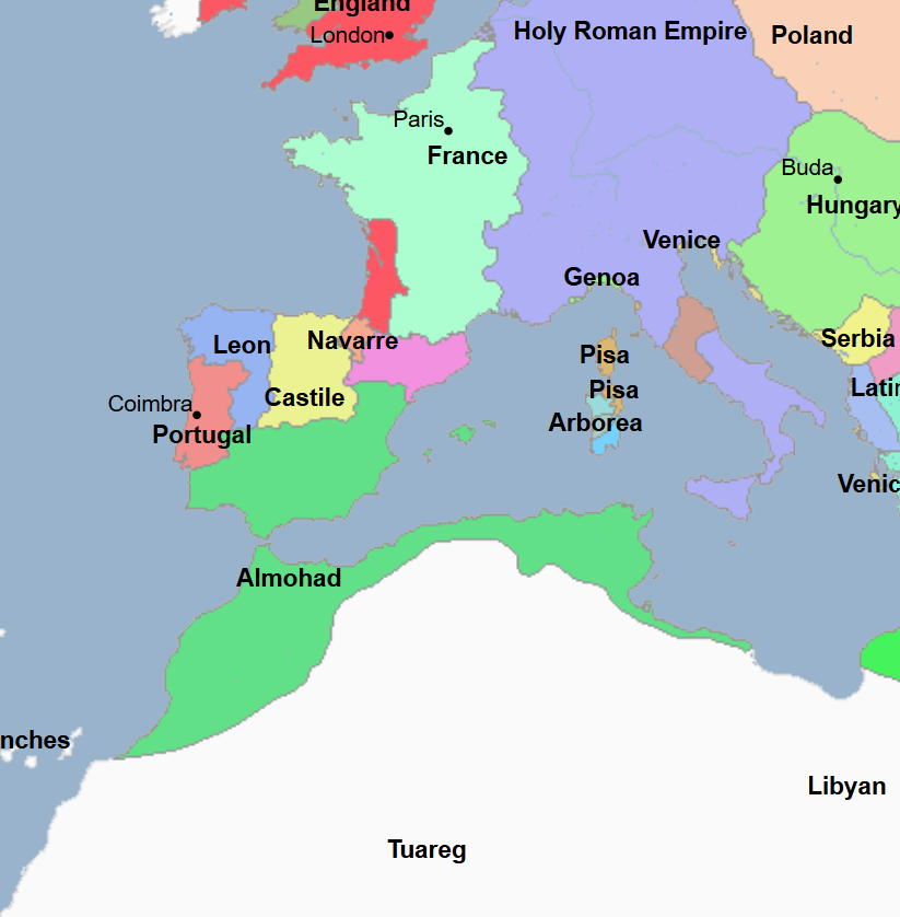 <p>1121 - 1269 - Almohad Caliphate (All Facts) </p>