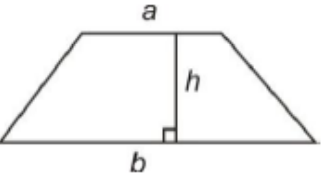 <p>½ (A+B)xh</p>