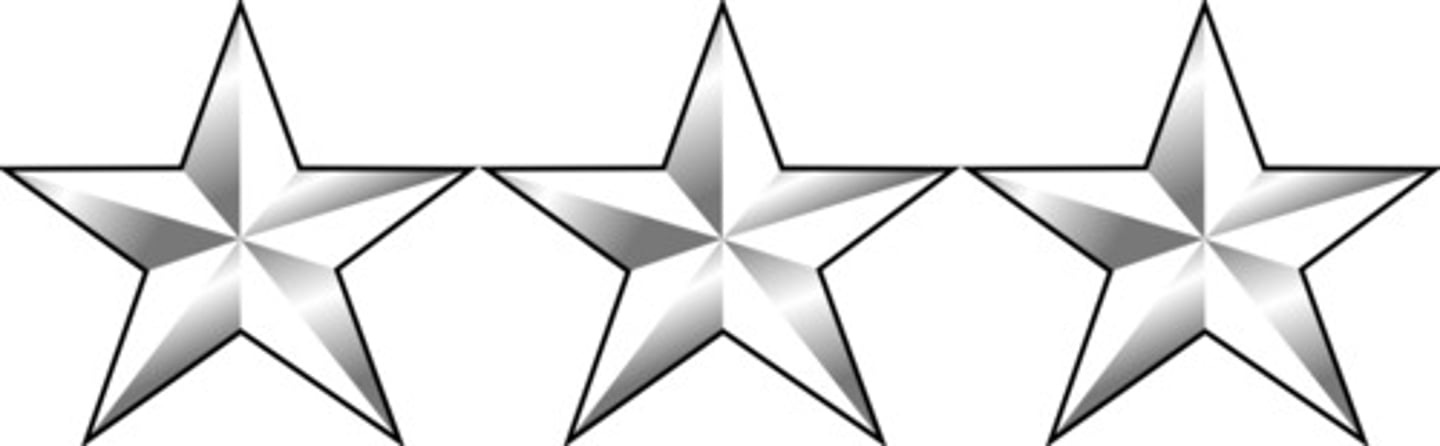 <p>Lieutenant General O-# (Lt Gen)</p>