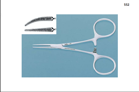 <p>Function: To clamp or occlude small capillaries or vessels that have been cut or are about to be cut</p>