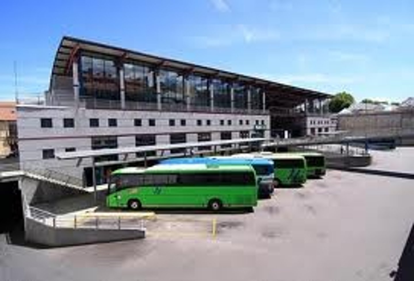 <p>a bus terminal</p>