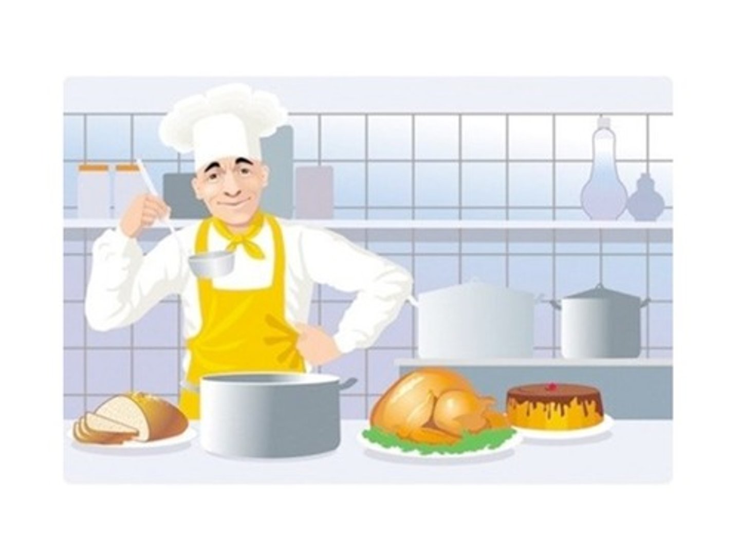 <p>es la persona que prepara la comida en un restaurante.</p>