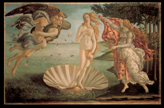<p><span>Sandro Botticelli, <em>Birth of Venus</em>, c. 1484-1486</span></p>