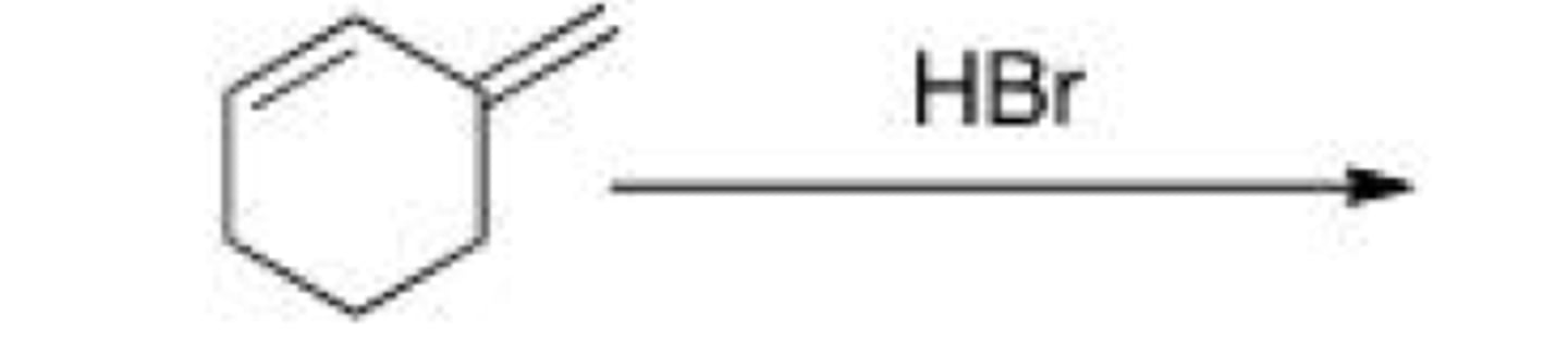 <p>How would you favor the formation of the kinetic product of the following reaction?</p><p>A. Excess HBr</p><p>B. Long reaction time</p><p>C. Low temperature</p><p>D. High pressure</p>