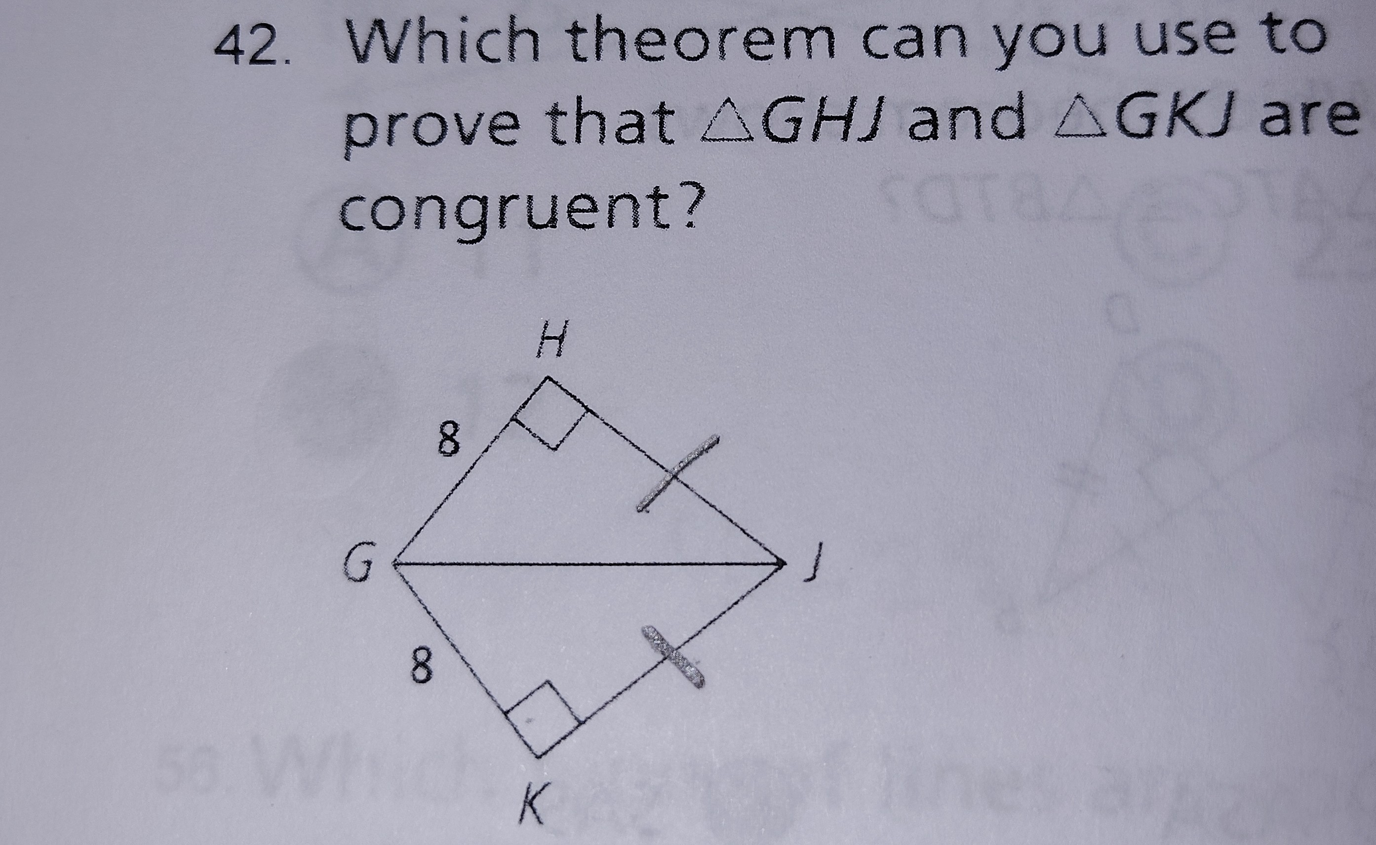 <p>Which theorem can be used to prove that the triangles are congruent?</p>