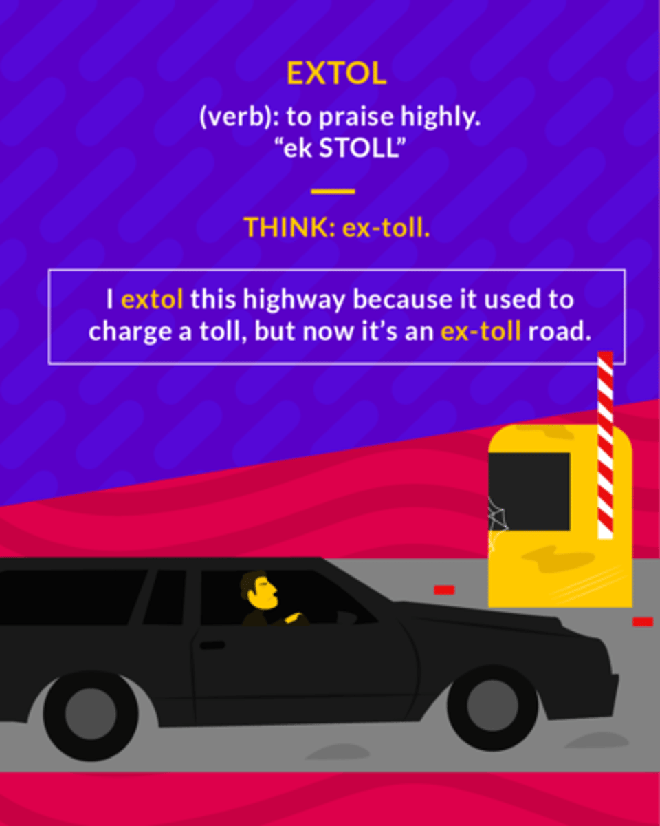 <p>to praise highly</p>