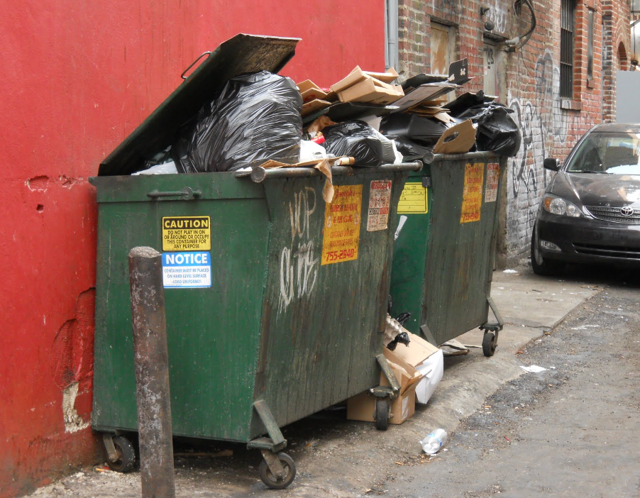 <p>The dumpster smells amazing.</p>