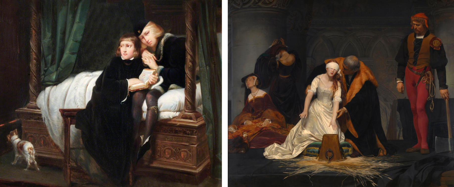 <ul><li><p><strong>The Princes in the Tower</strong></p></li><li><p><strong>The Execution of Lady Jane Grey</strong></p></li></ul><p></p>