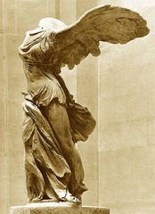 Winged goddess of victory often associated with Athena