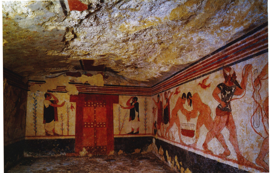 <p>interior of the tomb of Augurs</p>