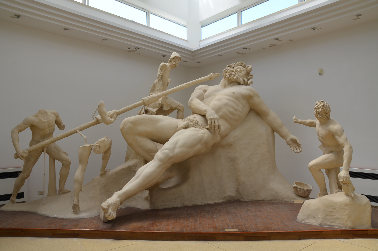 <p>Sperlonga: The Blinding of Polyphemus, Roman, 2nd century BCE-1st century CE</p>