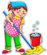 <p>I cleaned</p><p>I cleaned my bathroom</p>