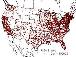 <p>Dot distribution map</p>