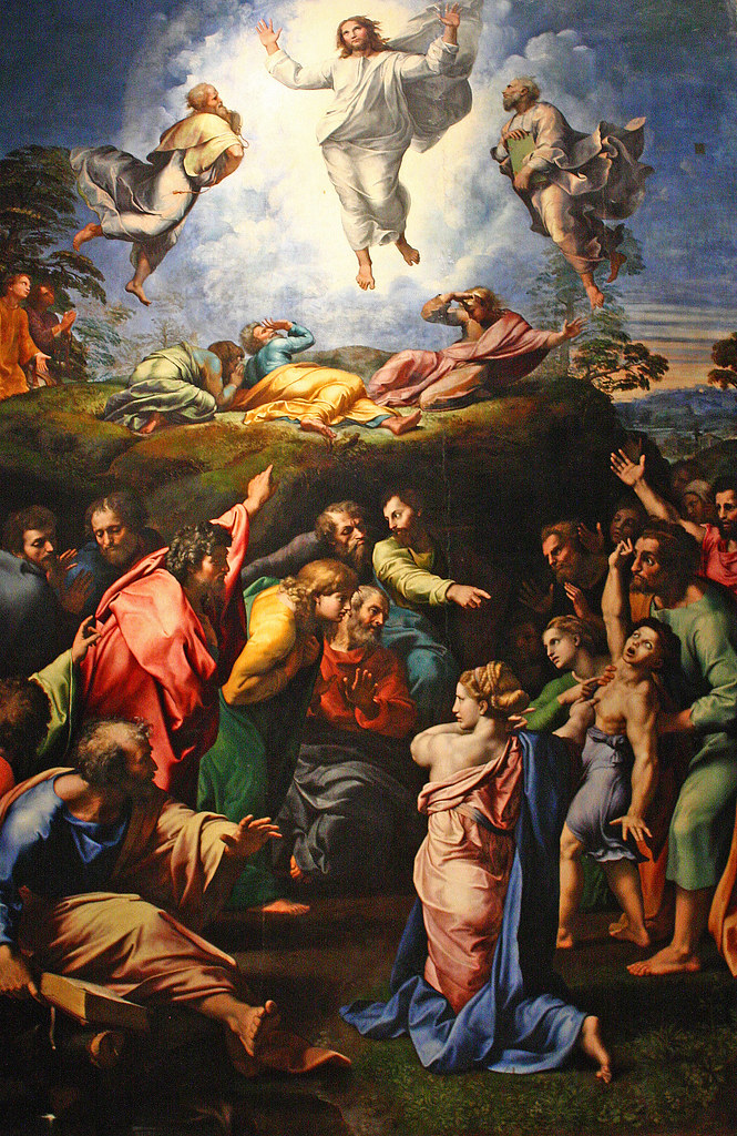 <p><span>Transfiguration</span></p><p><span>1517-20</span></p><p><span>Oil on wood</span></p><p><span>405 x 278 cm</span></p><p><span>Vatican Museum, Rome</span></p>