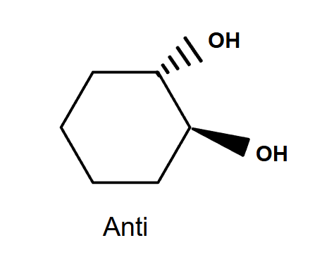 <p>Anti Dihydroxylation</p><ul><li><p>Just mCPBA alone makes epoxide</p></li></ul><p></p>