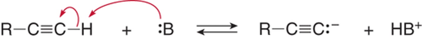 <p>Bases such as NaNH2 and NaH</p>