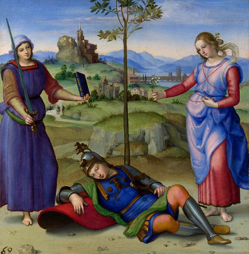 <p>What do the two women represent?</p>