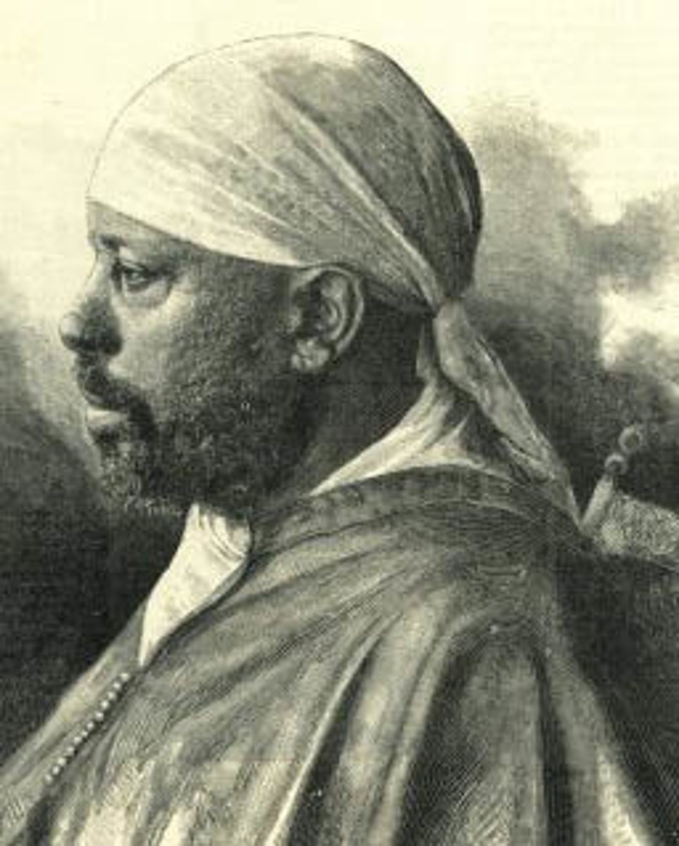 <p>Emperor of Ethiopia who played Italians, British, and French against each other while buying weapons from France and Russia. In the Battle of Adowa, Ethiopian forces successfully defeated the Italians and maintained their independence.</p>