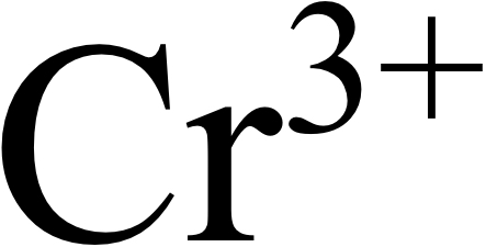 Cr ^ ( 3+ ) 