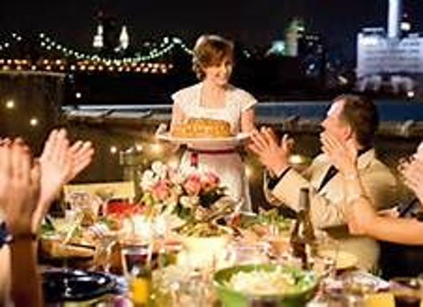 <p>to treat food; to serve food</p>