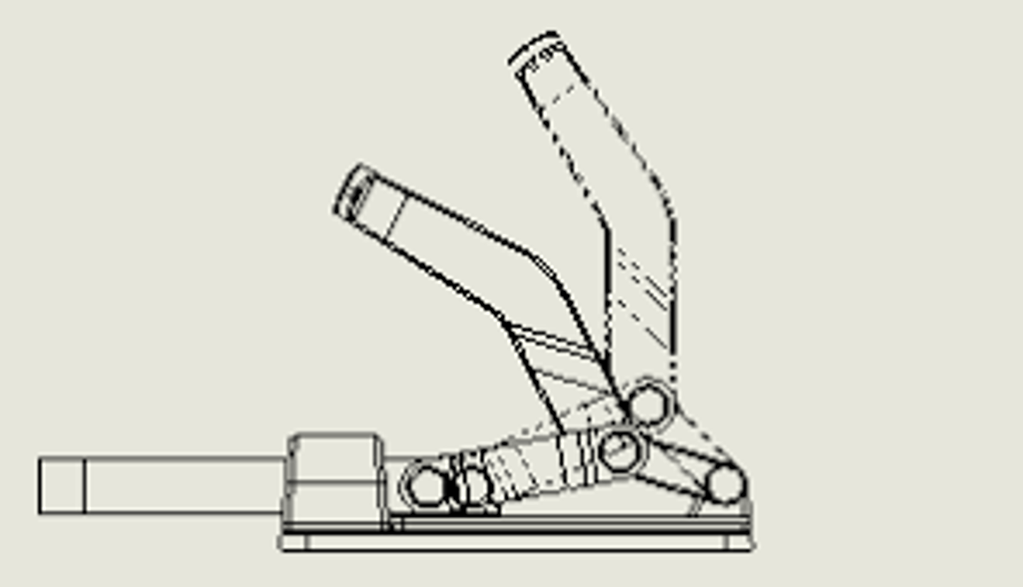 <p>A drawing view in which one or more views are superimposed in phantom lines on the original view. They are often used to show range of motion of an assembly</p>