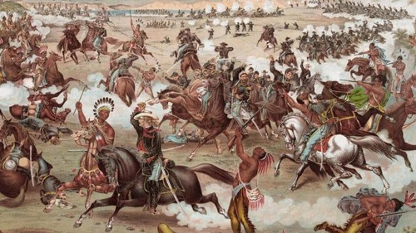 <p>Famous battle involving Sioux and Cheyenne.</p>