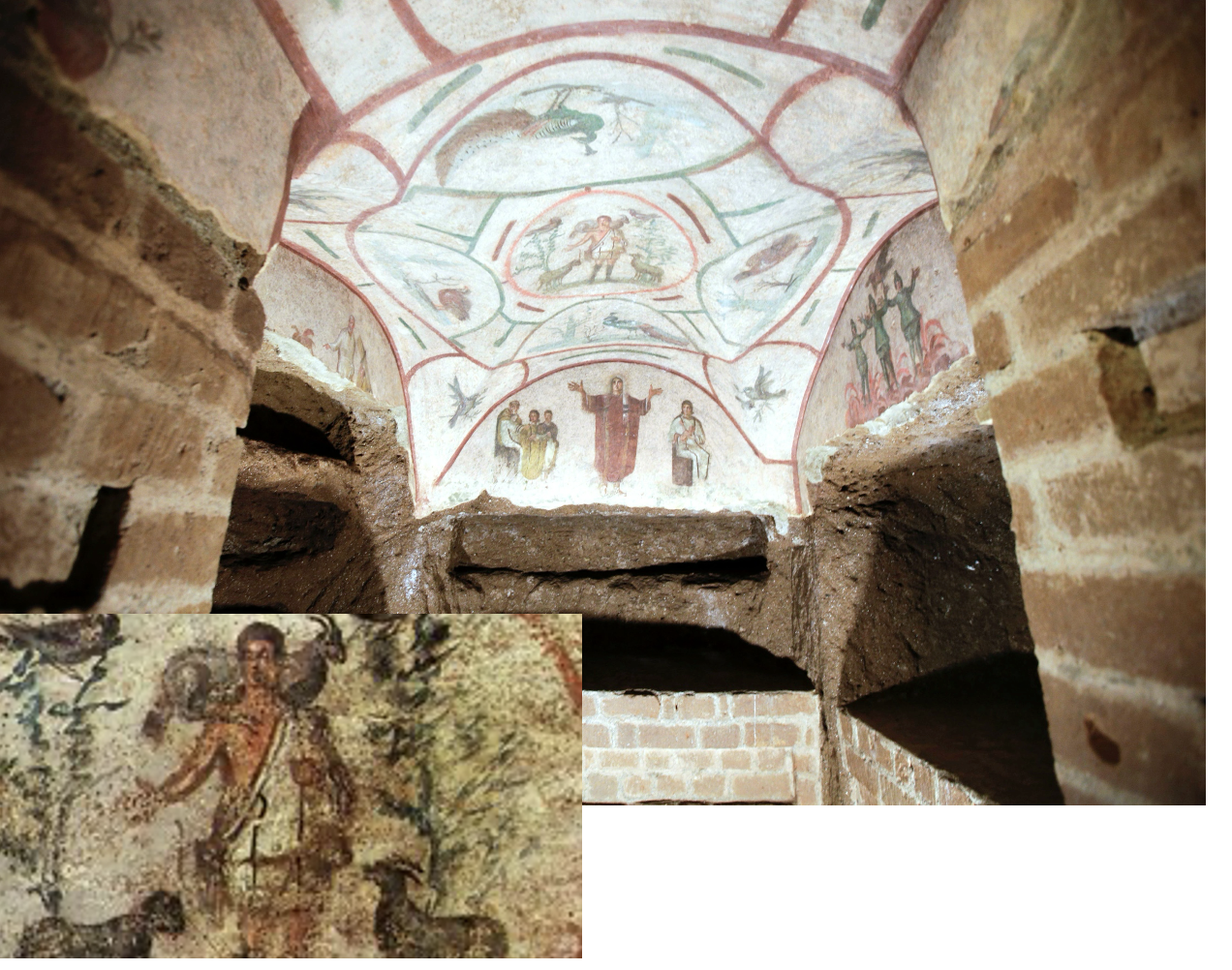 <p>The good Shepard Catacomb of Pricilla </p>