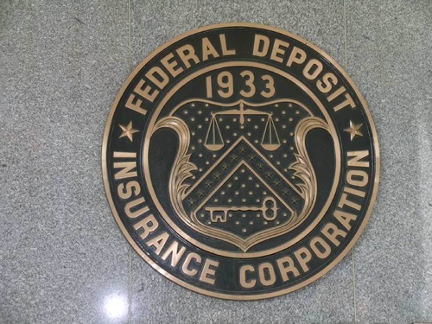<p>Federal Deposit Insurance Corporation: a federally sponsored corporation that insures accounts in national banks and other qualified institutions</p>