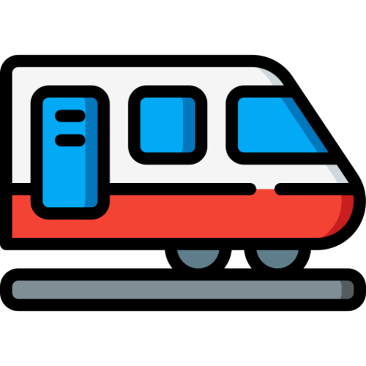 <p>der Zug, ⸚e</p><p>(Ich fahre gern mit dem Zug.)</p><p>(I enjoy traveling by train.)</p>