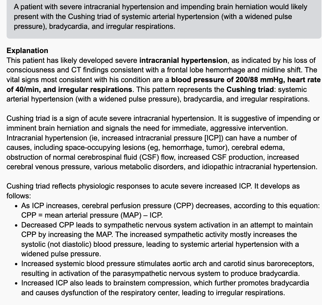 <p>Cushing’s Triad &amp; Brain Herniation </p>