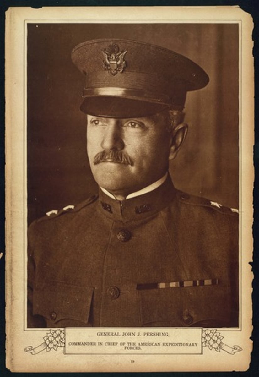 <p>General of the American Expeditionary Force in WWI</p>
