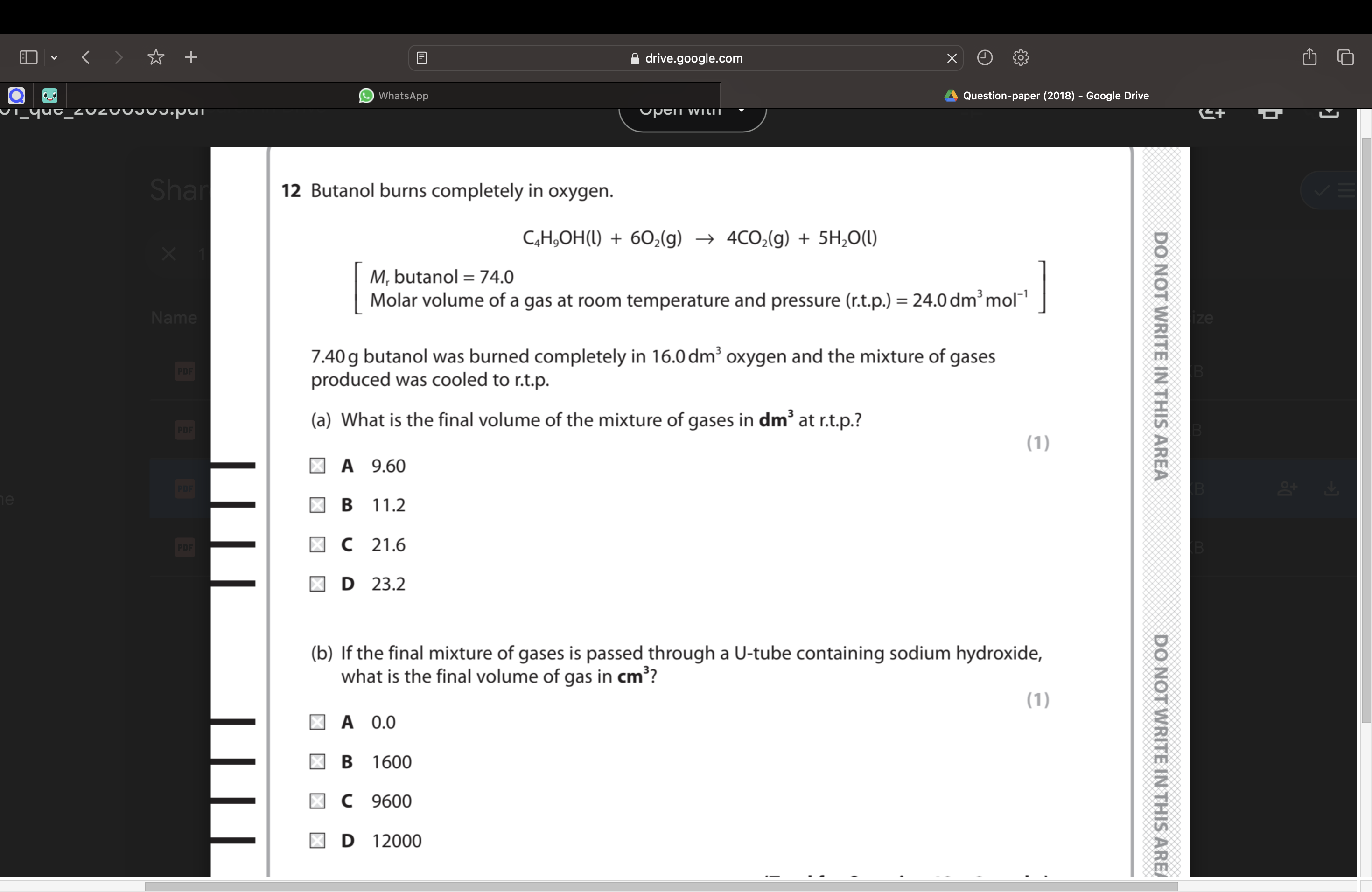 <p>LIMITING REACTION #3</p>